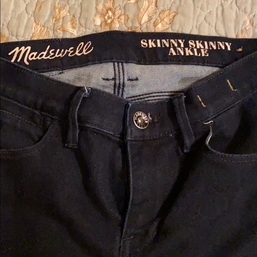 Madewell Brand Skinny Ankle Dark Denim